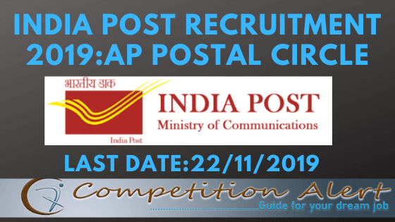 INDIA POST RECRUITMENT 2019:AP POSTAL CIRCLE